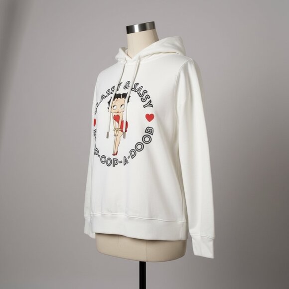 Classy & Sassy Betty Boop Hoodie – White – Size Medium – NWT - Picture 4 of 8